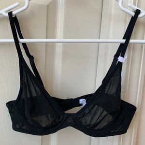 NWT Beautiful black mesh bra